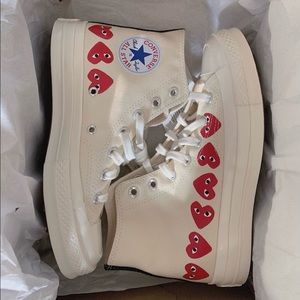 Multi heart hi-top converse